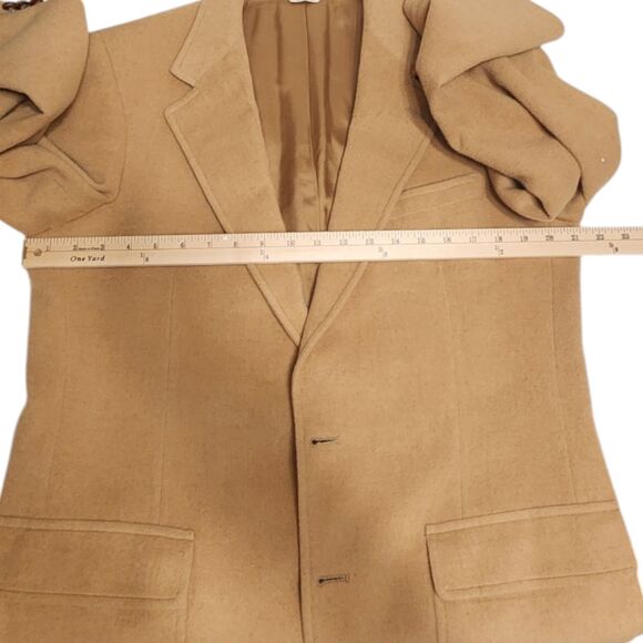 Vintage PMB 100% Camel Hair Men's Blazer Size 40, Tan Dillard's - Picture 9 of 12